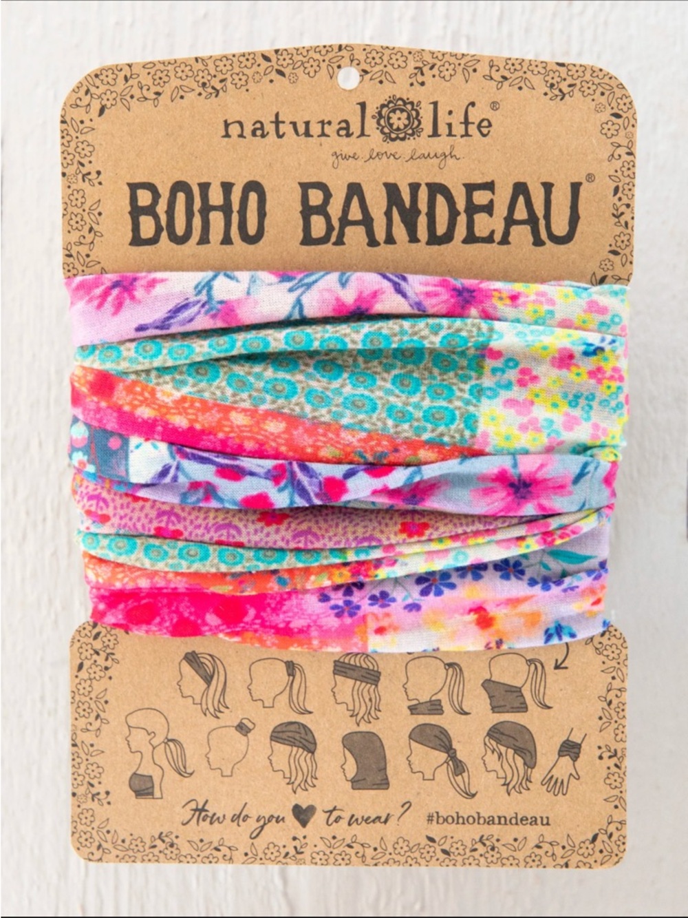 Full Boho Bandeau Headboard - Pink Patchwork ❣️PRICE IS FIRM❣️